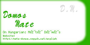 domos mate business card